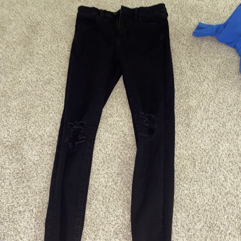 AMERICAN EGAL BLACK SKINNY JEANS